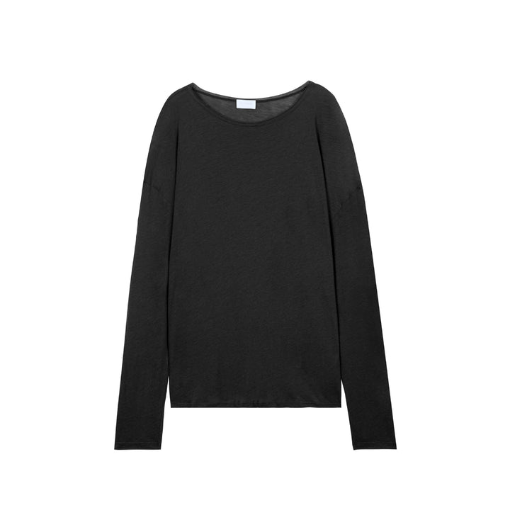 Damen lässiges Langarmshirt aus hochwertigem Baumwollmix Drune
