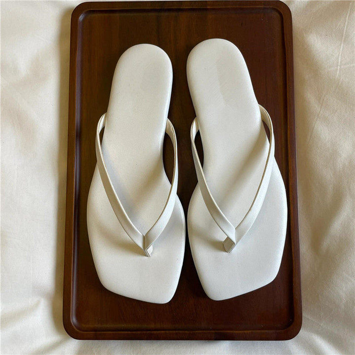 Damen Zehentrenner-Sandalen mit geschwungenem Fußbett und eleganter Riemenkonstruktion Drune