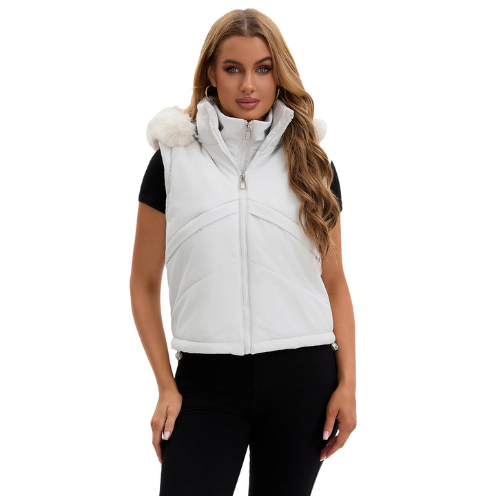 Damen Wendejacke mit abnehmbarer Kapuze und Kunstfell von Drune