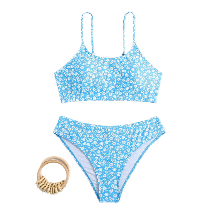 Damen Bunt bedruckter Bikini Drune