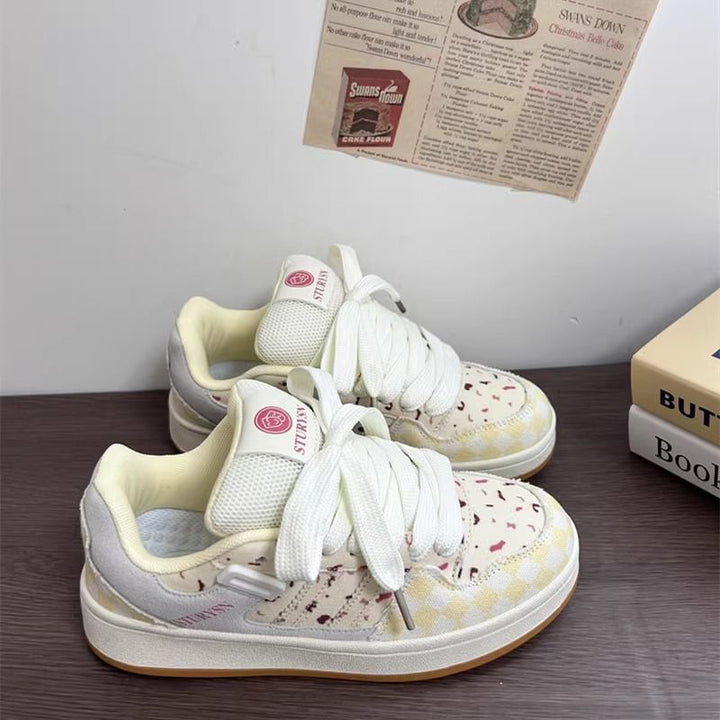 Damen Vintage Sport Sneakers mit modischem Denim-Design Drune