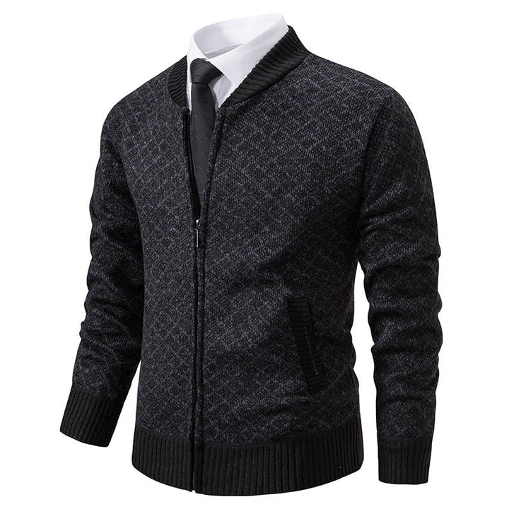 Herren modischer Strickblazer mit feinem Strukturmuster Drune