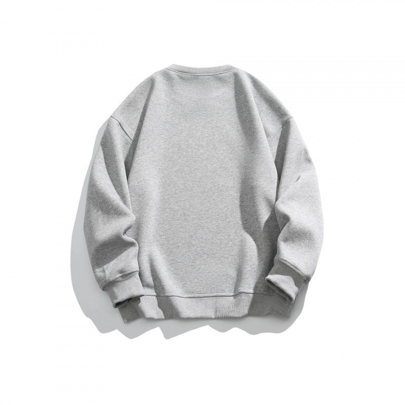Unisex Oversize-Sweatshirt mit Rundhalsausschnitt, Statement-Print und French-Terry-Innenfutter Drune