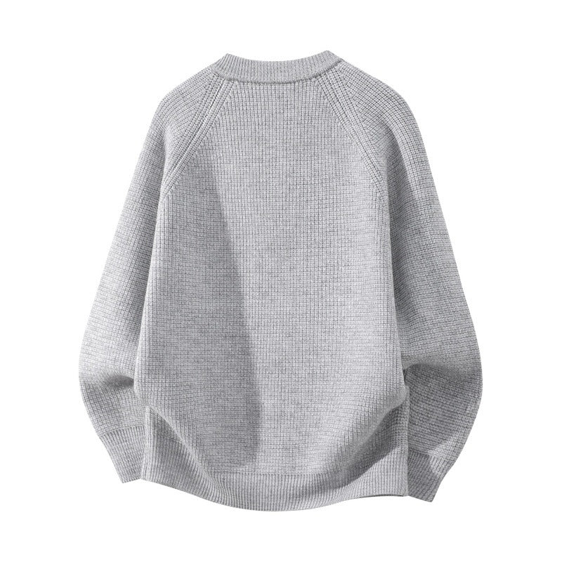 Damen Oversize-Strickcardigan mit Rundhals, Raglanärmeln und Zwei-Wege-Reißverschluss Drune