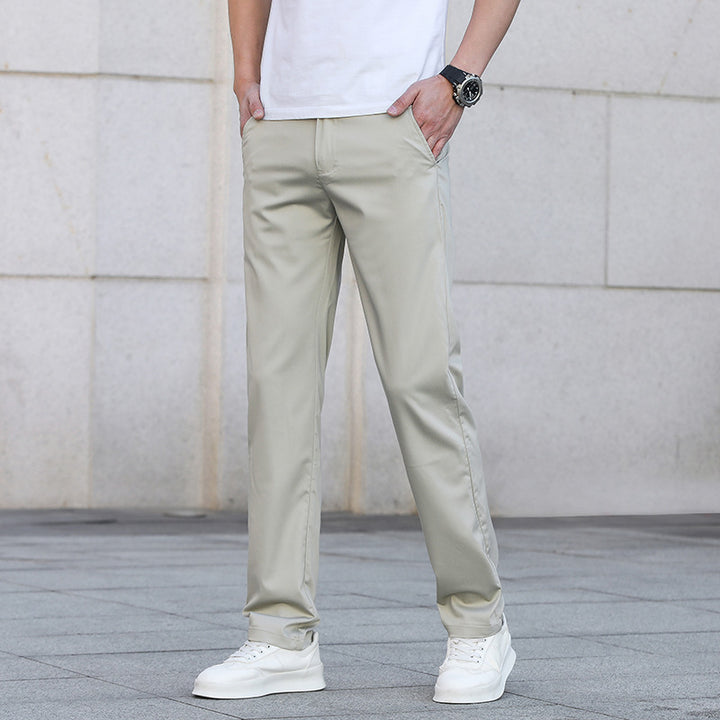 Herren Schmale Stretch-Chinohose im Business-Casual-Look Drune