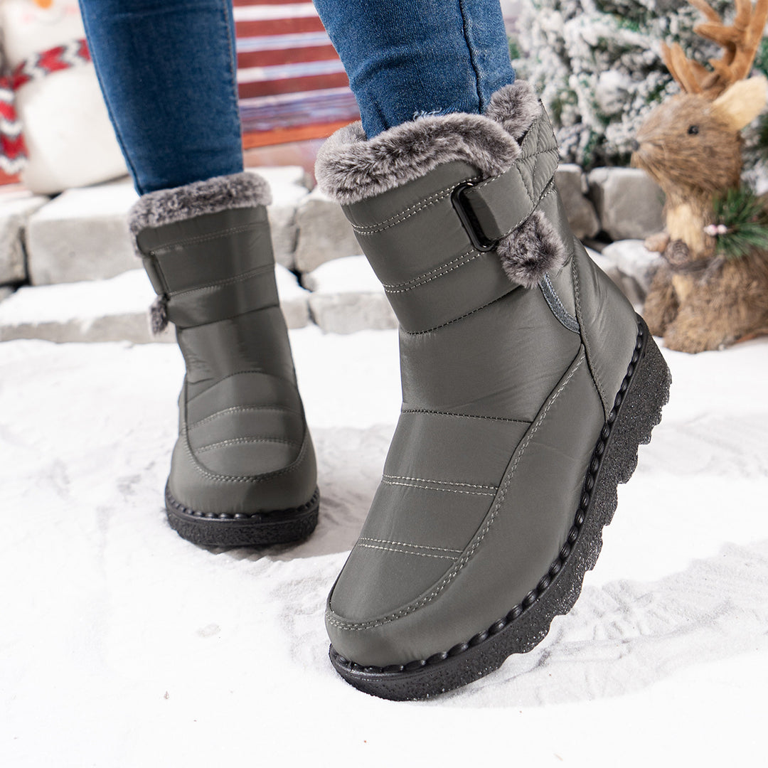 Damen Winterboots mit warmem Fleece-Futter und rutschfester Sohle Drune