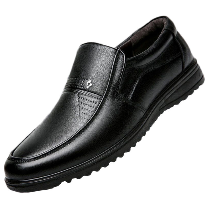 Herren Elegante und bequeme Slip-On Schuhe aus hochwertigem Leder mit rutschfester Sohle Drune