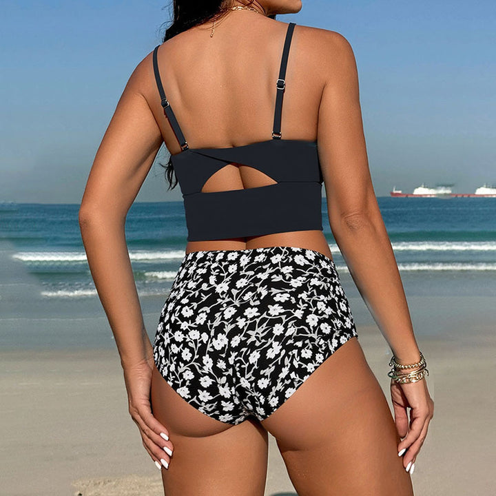 Damen Crop-Top Bikini mit hochgeschnittenem Slip Drune