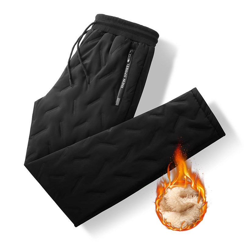 Herren Thermo-Stepp-Jogginghose mit wärmender Sherpa‑Fütterung Drune