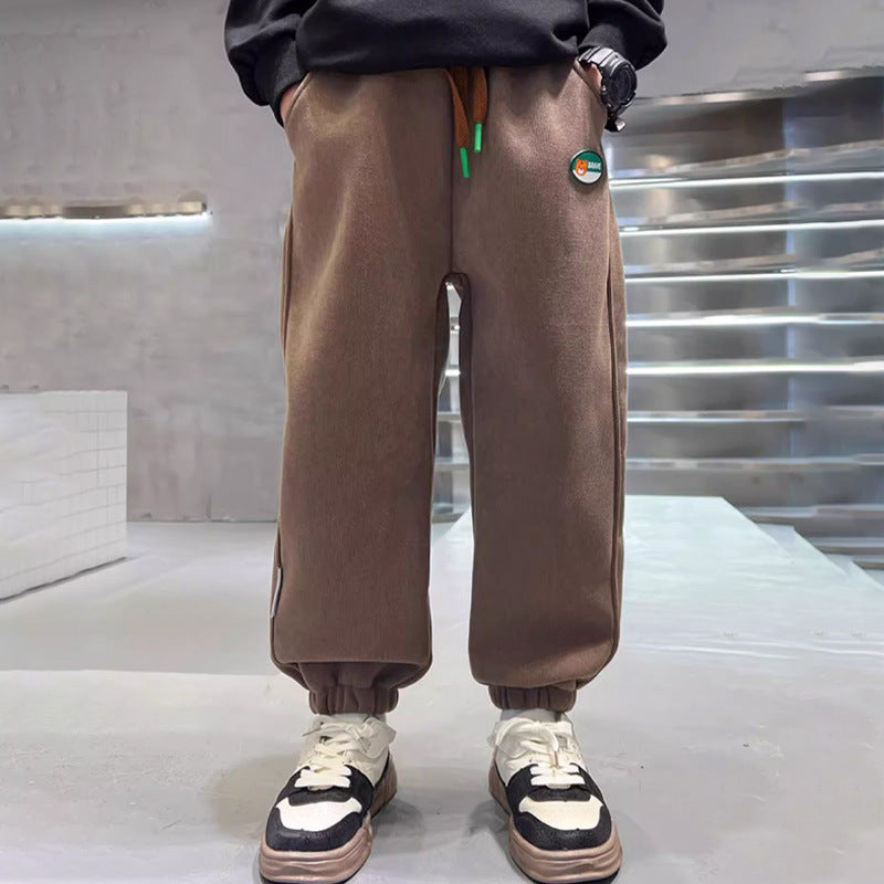 Herren lässige Sporthose mit praktischem Kordelzug und Seitentaschen Drune