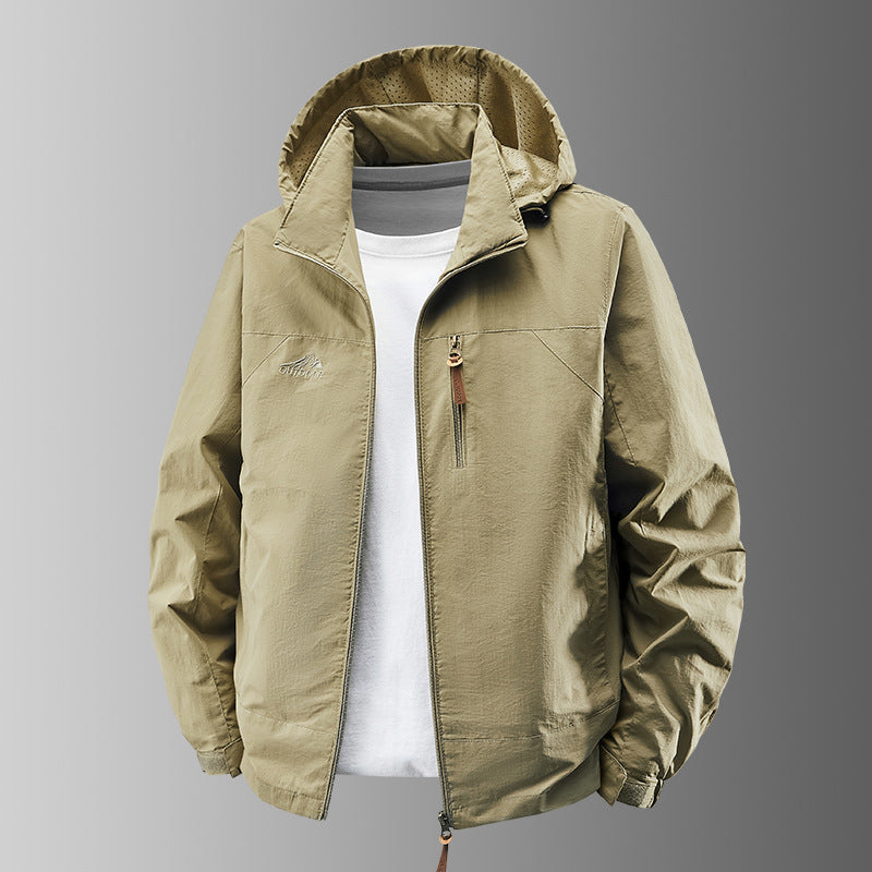 Herren Leichte Waterproof Übergangsjacke Drune