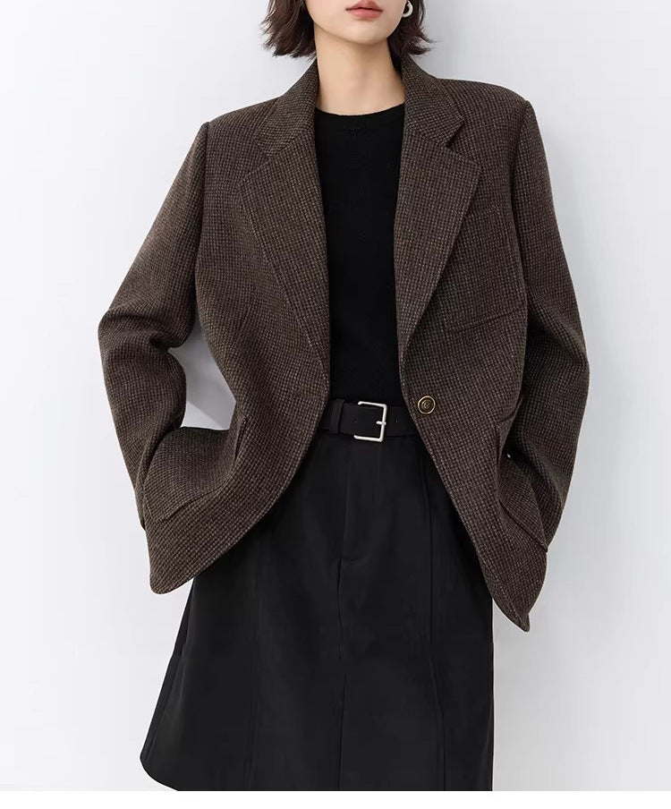 Damen Elegante oversized Jacke mit strukturiertem Design Drune