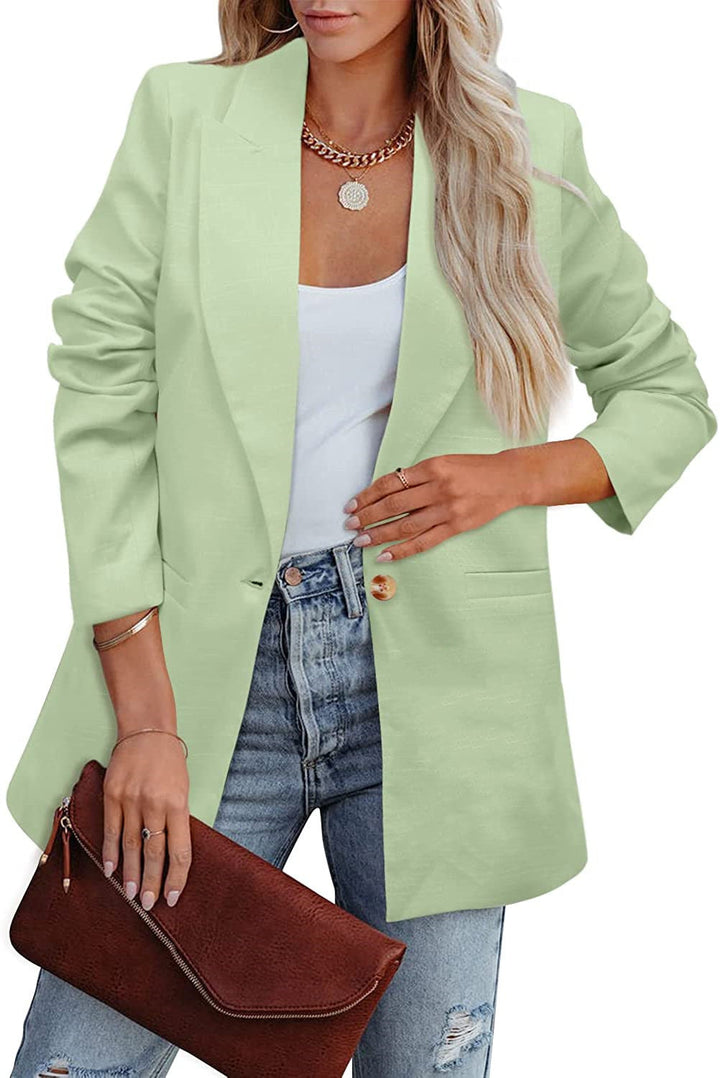 Drune | Doppelreihiger Blazer mit Gerafften Ärmeln und Taschen