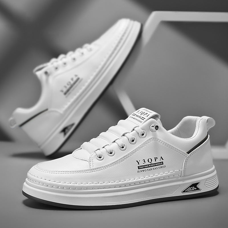 Herren Low-Top City-Sneaker aus Kunstleder mit dicker Komfortsohle und dezenter Logoprägung Drune