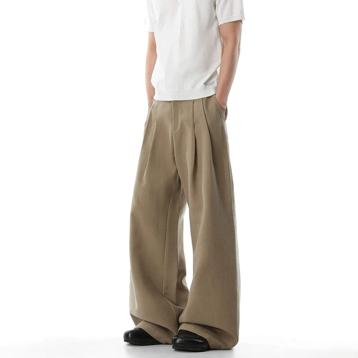 Damen Weit geschnittene Leinenhose Drune