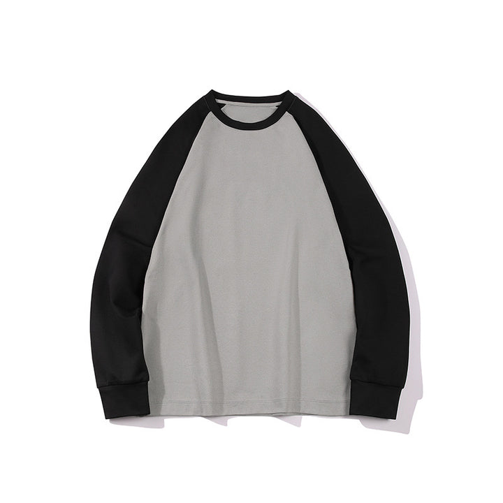 Herren Oversize Raglan-Sweatshirt mit Colourblocking und gerippten Bündchen Drune