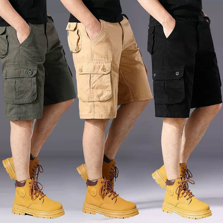 Herren Cargo-Shorts mit einer Vielzahl von praktischen Taschen und verstellbarem Bund Drune