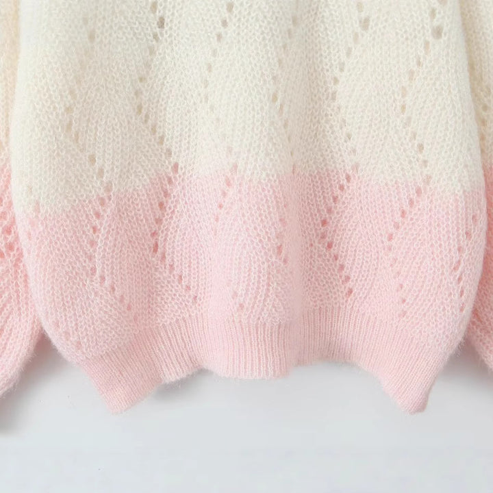 Damen Komfortabler Strickpullover mit zarten Farbtönen Drune