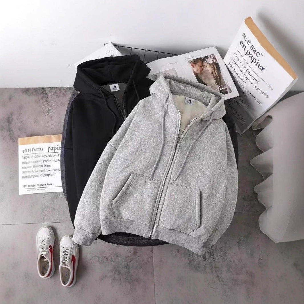 Unisex Kapuzenjacke mit Reißverschluss Drune