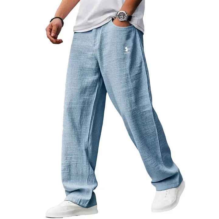 Herren Lässige Leinenhose Drune