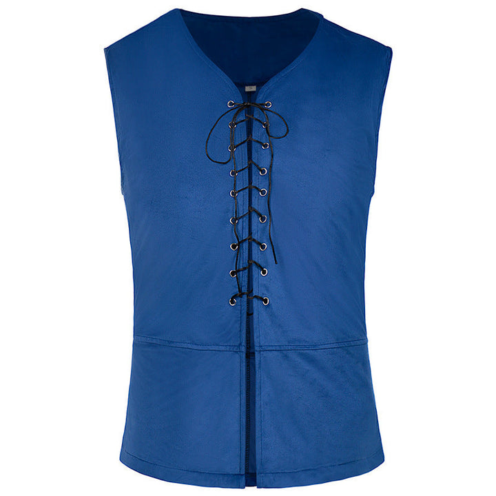 Damen historische Spitzenbluse mit markanten Schnürdetails Drune