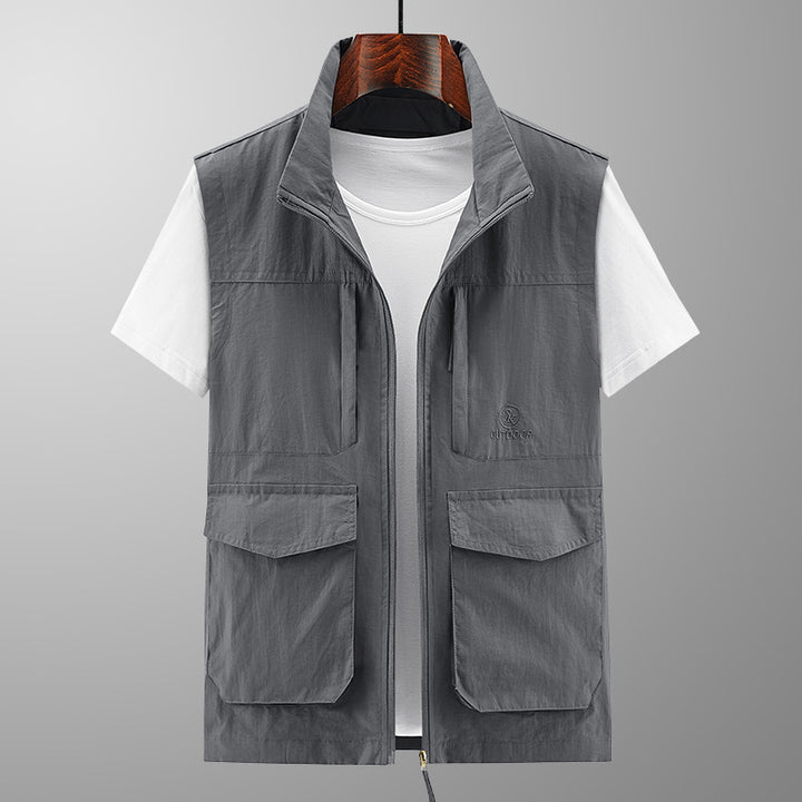 Herren Multifunktionale Outdoor-Weste mit praktischen Taschen Drune