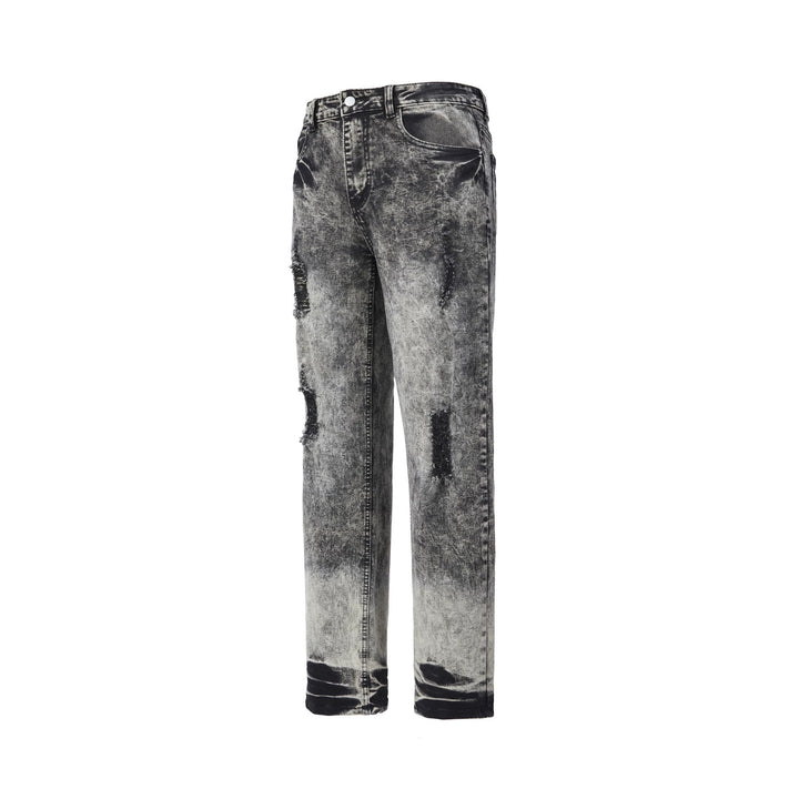Damen Modische High-Waist Ripped Jeans Drune