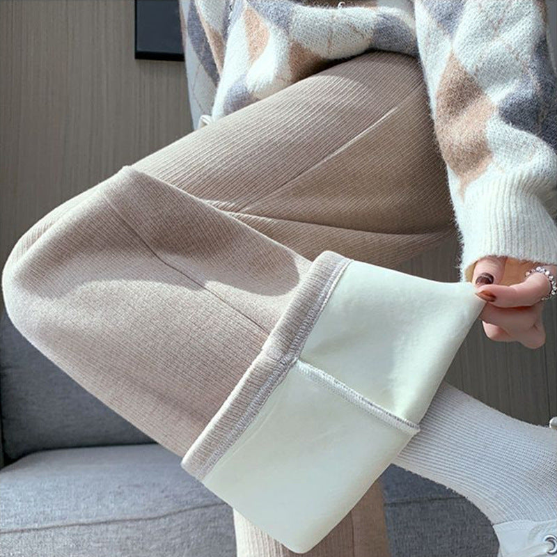 Damen hochtaillierte Komforthose mit elastischem Bund und weichem Material