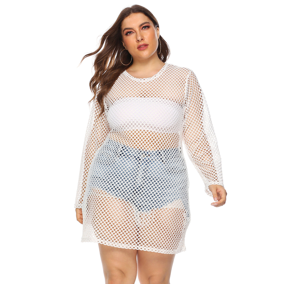 Damen Netz-Streifenkleid Drune