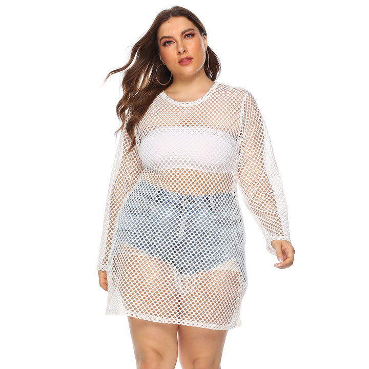 Damen Netz-Streifenkleid Drune