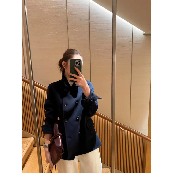 Damen Modischer Doppeltbreasted Blazer Drune