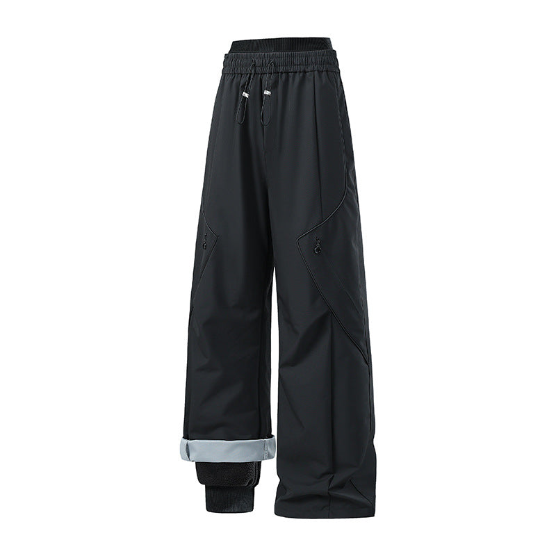 Damen Weite Tech-Cargo-Hose Drune