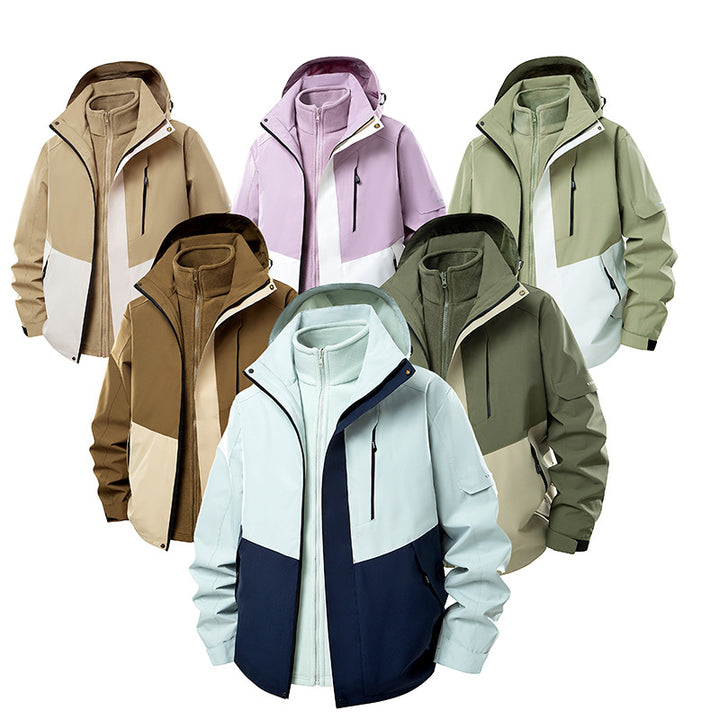 Damen Zweilagiger Softshell-Parka mit herausnehmbarer Fleece-Innenjacke Drune