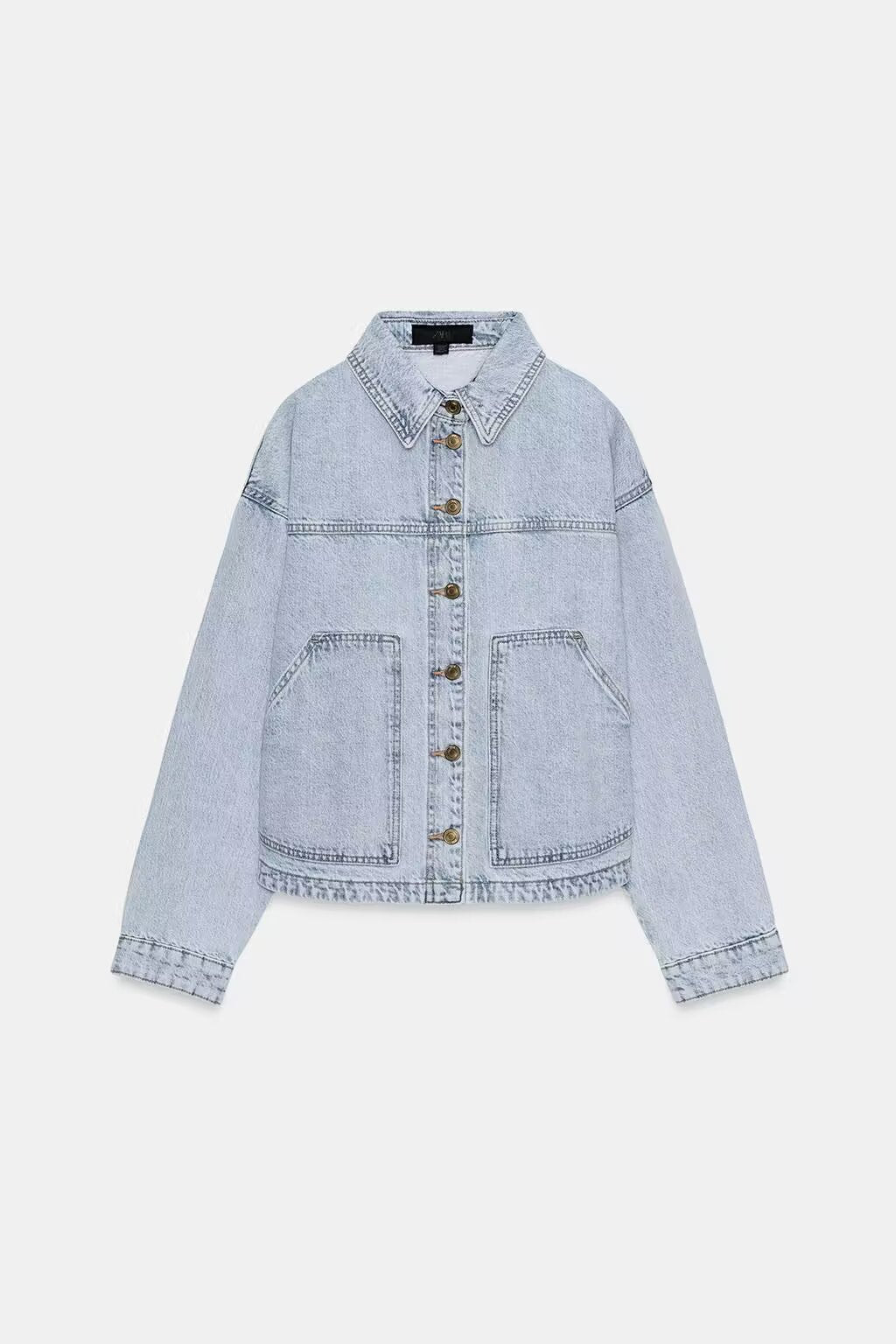 Damen Oversize-Workerjacke aus Baumwoll-Twill Drune