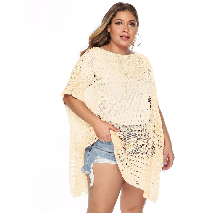 Damen stylischer Häkel-Strandüberwurf Drune