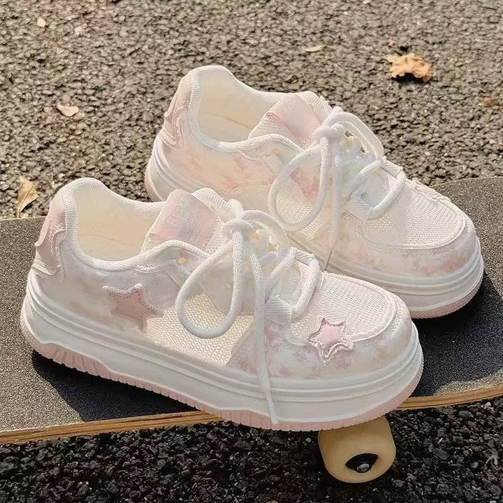 Damen Sneakers mit modischem Sternen-Motiv und komfortabler Sohle Drune