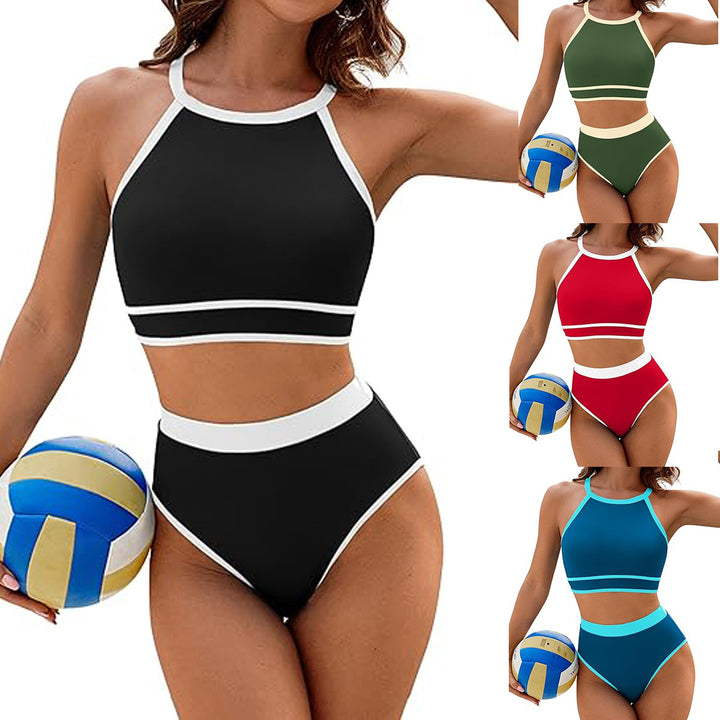 Damen Hoch geschnittener Sport-Bikini Drune