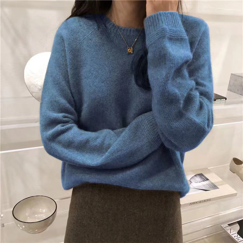 Damen Kaschmir Pullover mit feiner Rippstruktur und lässigem Schnitt Drune