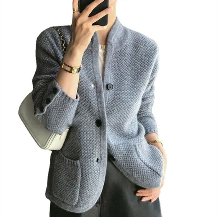Damen Strickjacke mit strukturiertem Muster und praktischen Taschen Drune