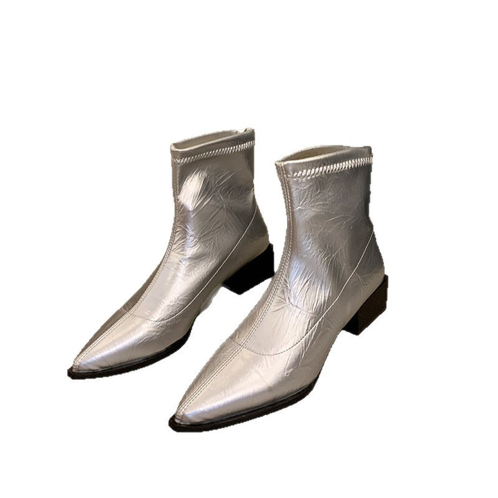 Damen Modische und elegante Stiefeletten Drune