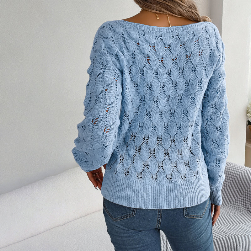 Drune | Hohlstrickpullover Mit Feinem Detailmuster