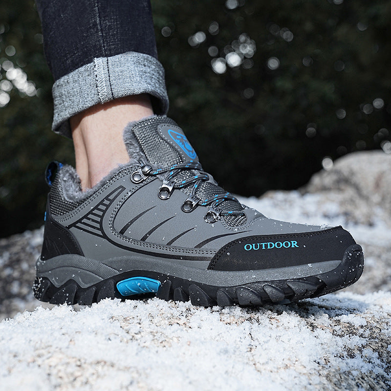 Herren Gefütterter Winter‑Trekking‑Halbschuh mit Thermofutter, wasserabweisender Membran und griffiger Offroad‑Profilsohle Drune