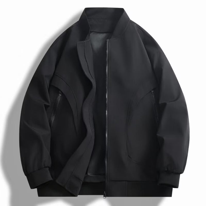Unisex sportliche Steppjacke mit hochgeschloßener Kragen und praktischen Taschen Drune