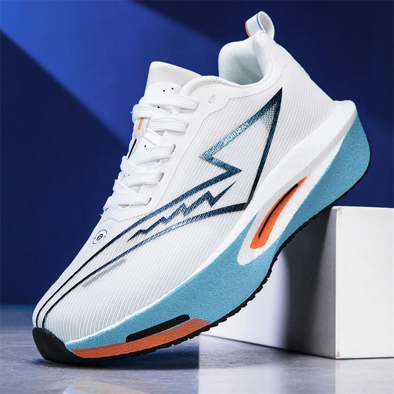Unisex leichter Performance Laufschuh mit gedämpfter Plateausohle und atmungsaktivem Mesh Drune