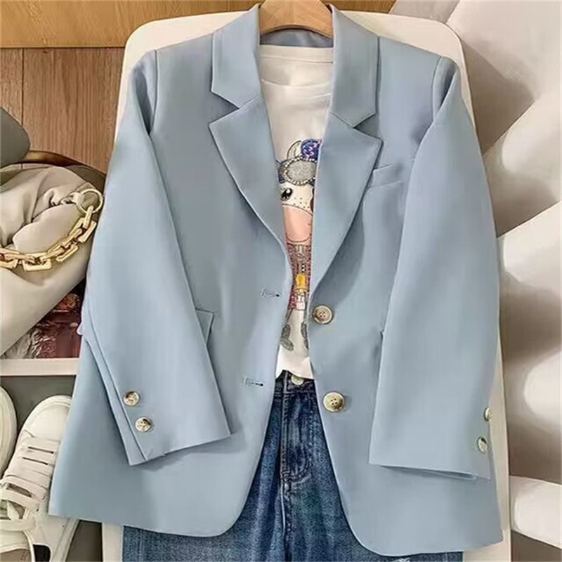 Damen eleganter Blazer mit doppelter Knopfleiste Drune