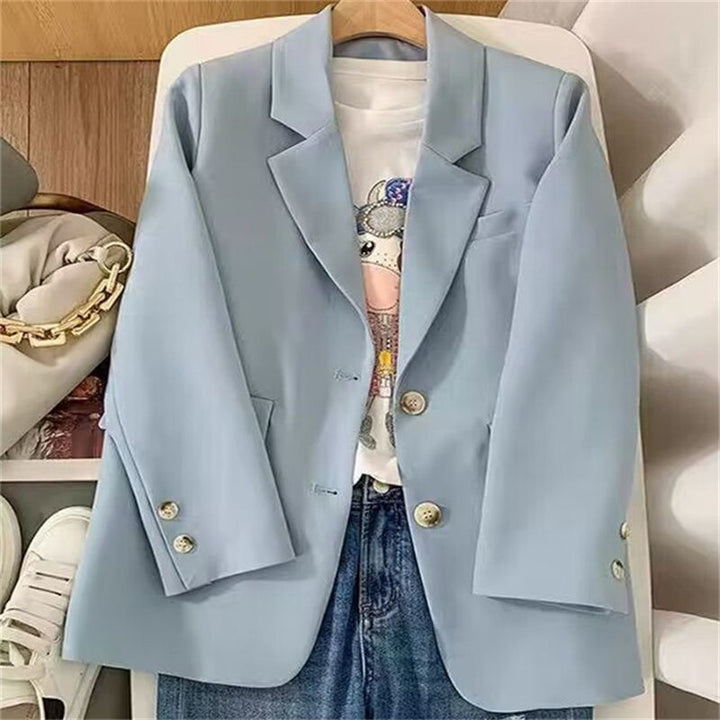 Damen eleganter Blazer mit doppelter Knopfleiste Drune