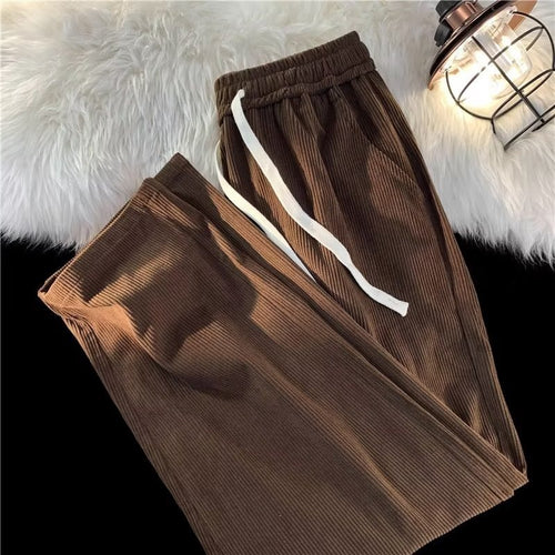 Damen Bequeme Cord-Hose Drune