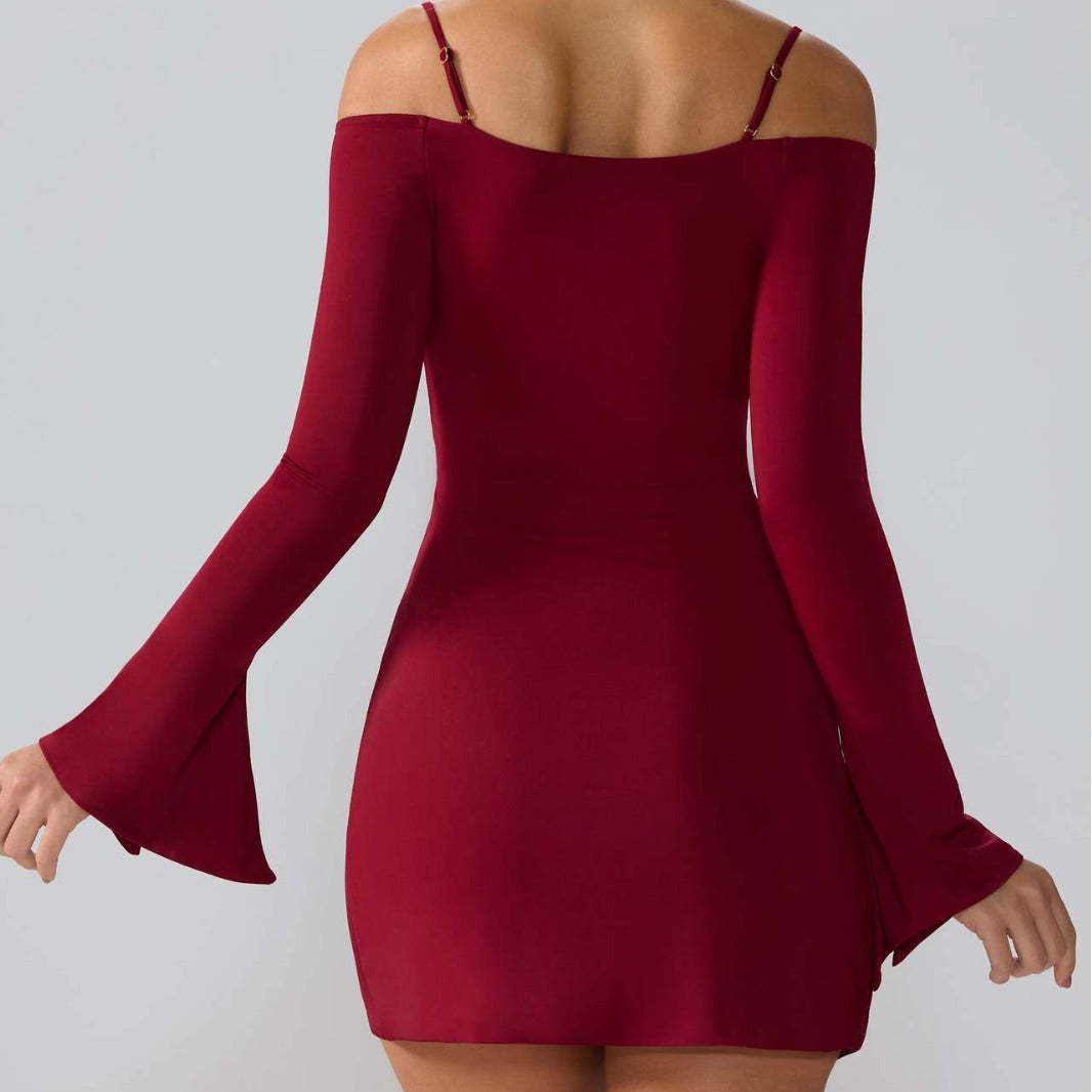 Damen Minikleid mit raffinierten Cut-Out-Details und schickem Knotenverschluss Drune