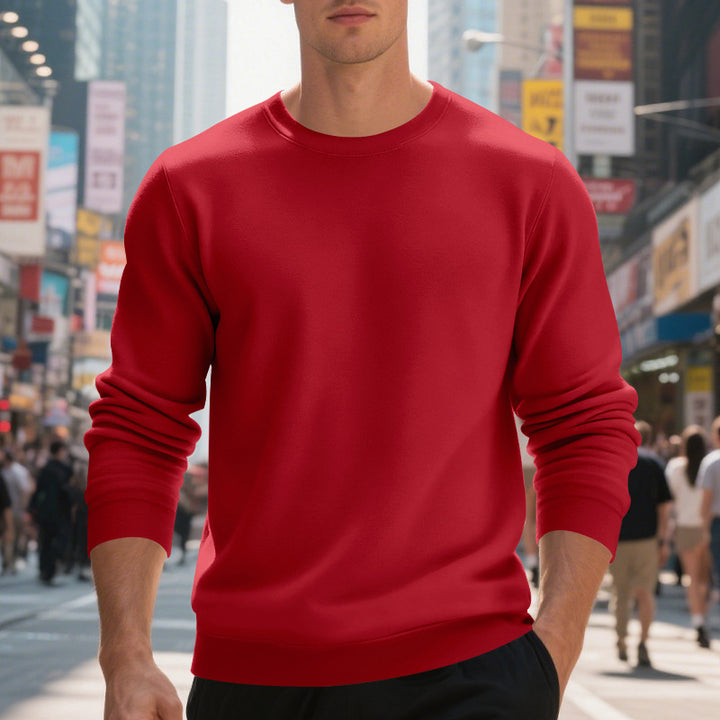 Herren Sweatshirt mit Rundhalsausschnitt Drune