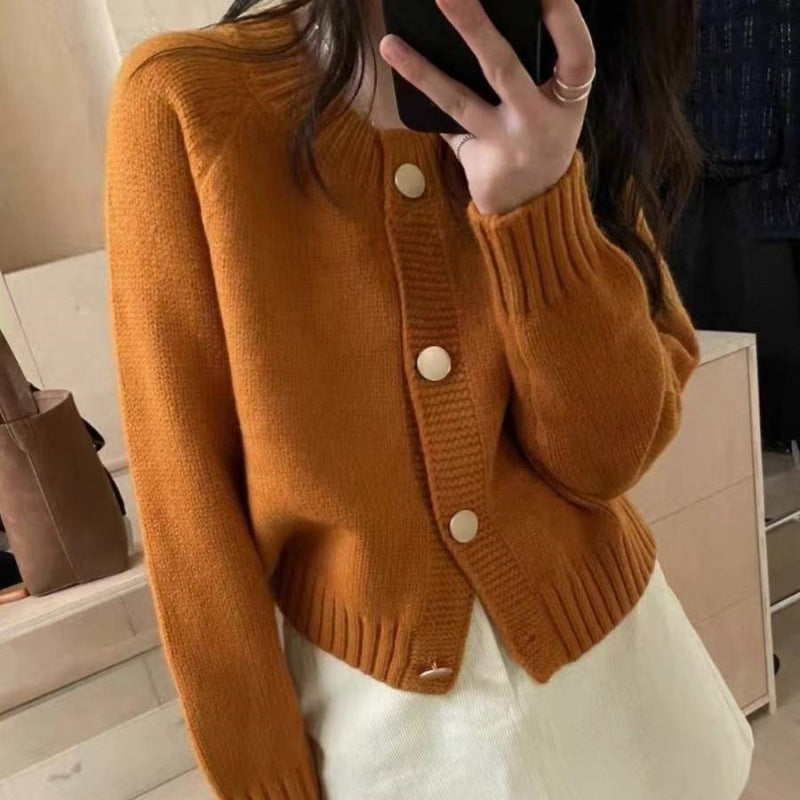 Damen Strickjacke mit Knopfdetails und lässigem Schnitt Drune